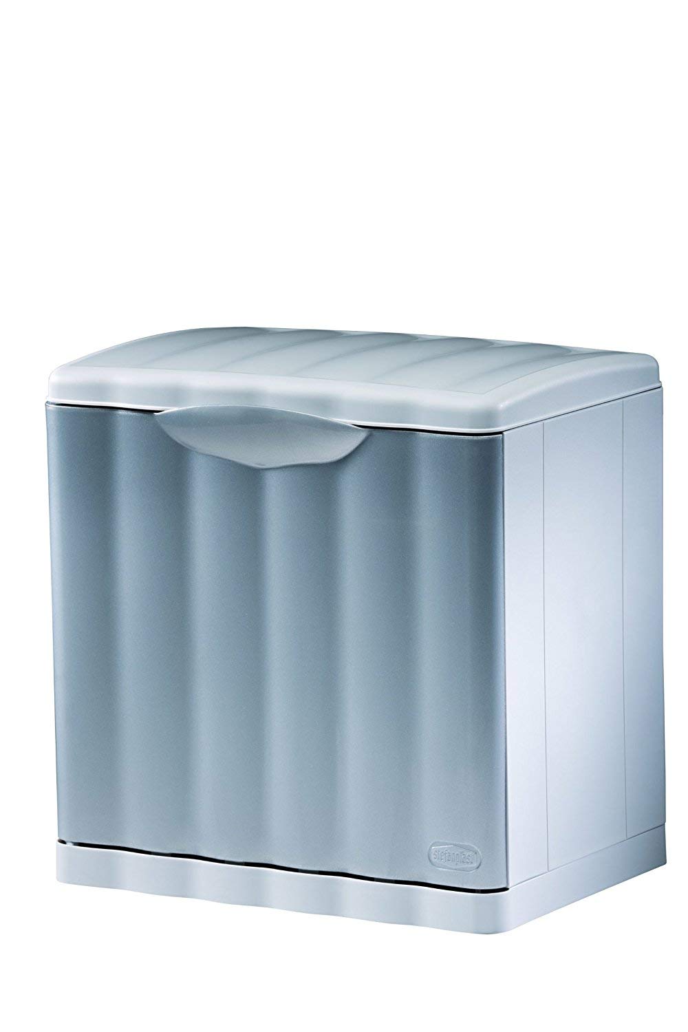 Stefanplast "Amica Eco Space Bin, Silver, 20 Litre