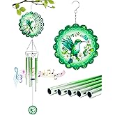 AZEEBOI Hummingbird Wind Chimes with Wind Spinner, Christmas Birthday Gifts for Women Mom Friends Teacher, Humming Bird Windchimes, Outdoor Hanging Decor Clearance for Garden Patio Backyard Porch