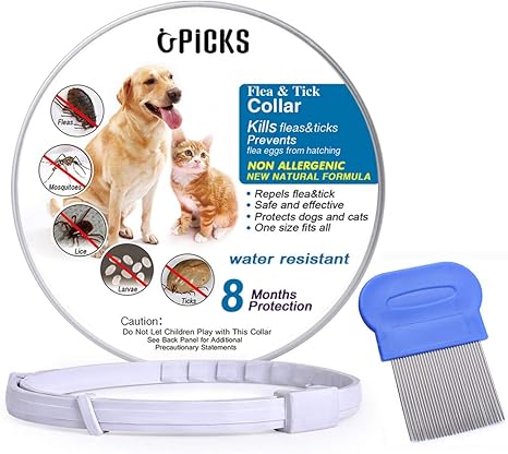 U Picks Collier Anti Puces Et Tiques Pour Chien Et Chat