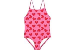 weVSwe Baby Girl Swimsuit One Piece Swimsuit Cute Toddler Girls Sleeveless Bikini Kids 2-10 Years