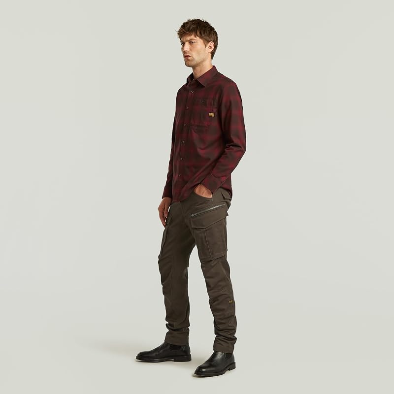 Homme Pantalon Rovic Zip 3D Regular Tapered, brun (wren D02190-E064-H336), 35W / 38L