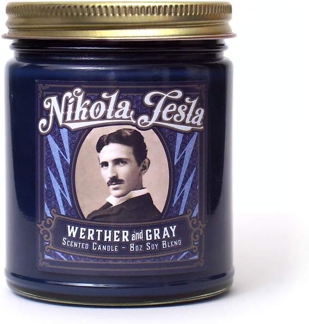 NIKOLA TESLA, Scented Candle, 8oz Jar
