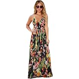 Sexyshine Women's Backless Convertible Gown Dress - Multi-Way Halter, Long Bandage Dress (Lime Green, Large)