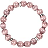 liagza Healing Bracelet For Women Anxiety Crystal Bracelet Chakra Beaded Bracelets Rose Quartz Crystals And Healing Stones Yoga Bead Bracelet Calming Stretch Bracelet Stress Relief Gifts For Women