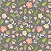 Vintage Floral Pattern Printed Heat Transfer Vinyl (12 x 12)