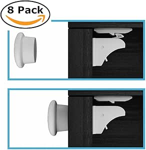 EliteBaby Cerraduras magnéticas de seguridad para niños para armarios y