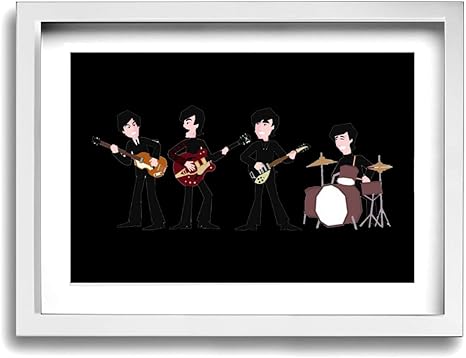 Amazon Co Jp ザ ビートルズ ロックバンド The Beatles フレーム装飾画 背景絵画 壁画 ソファの背景絵画 タペストリー お部屋 ポスター 木枠付きの完成品 お洒落 新築祝い サイズ30 40cm ホーム キッチン