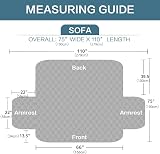 BellaHills 3 Seater Water Resistant Sofa Cover Black/Grey Reversible view 2