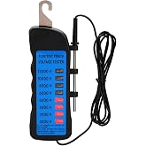 Electric Fence Voltage Tester, 12KV Fence Tester 8 Neon Indicator Lights | Measuring Range 2kv-12kv, No Batteries Required, Abs Shell, Cold-Resistant, Comfortable Grip, Measure Various Fence Voltages