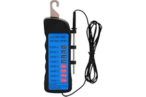 L-FENCE LYDITE FENCE Electric Fence Voltage Tester, 12KV Fence Tester 8 Neon Indicator Lights/Fence Tester for Farms Fault Finder Portable Testing Tool