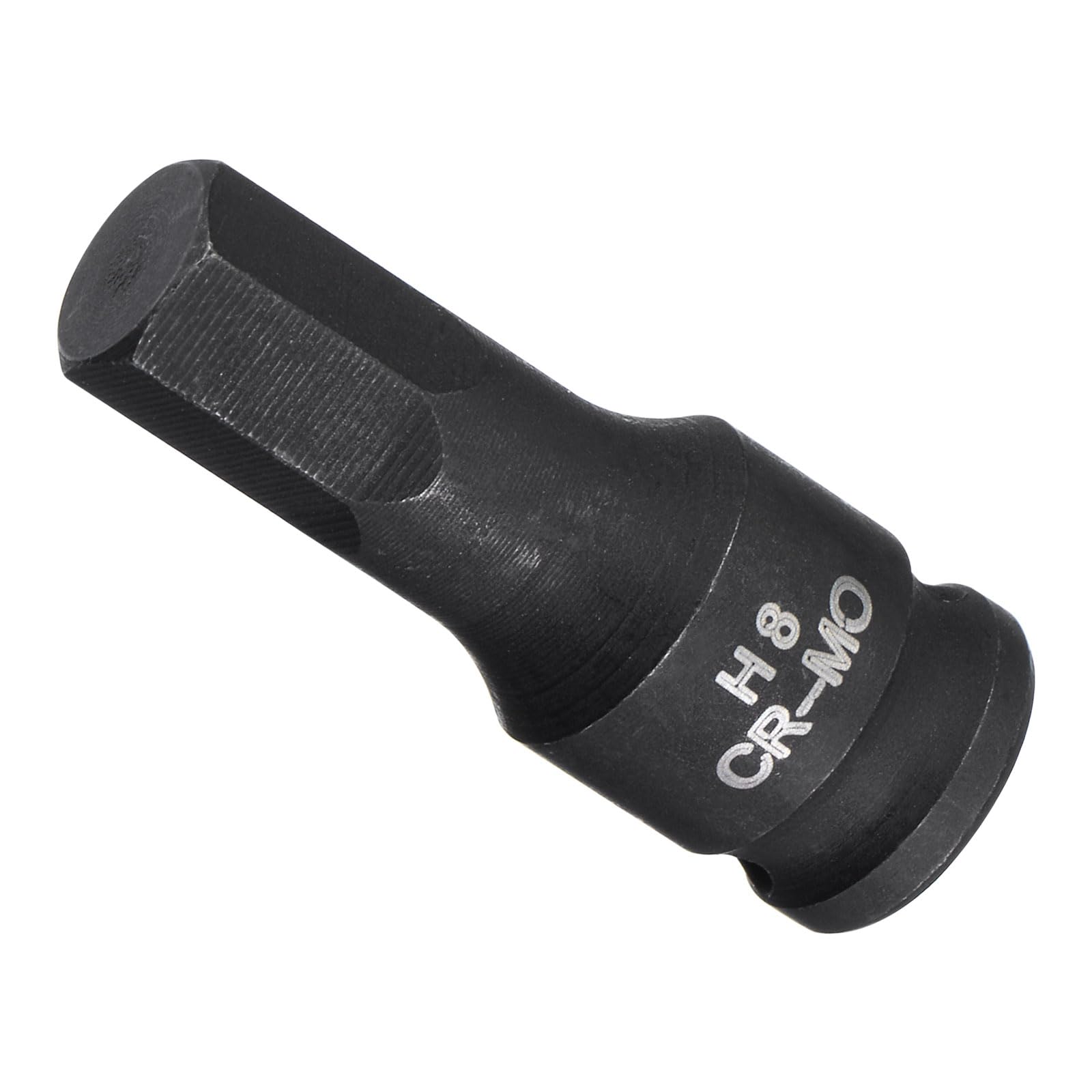 CoCud Impact Hex Bit Socket, 1/4" Square Drive 8mm Hex 35mm Length, CR-MO Chamfered Design Pin Hole Metric Hex Socket - (Applications: for Impact Wrench Home Improvement)