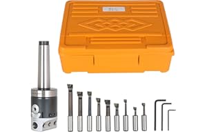 waltyotur 2 Inch Boring Head MT3 Bar Tool Set for Milling Forming and Drilling Machines