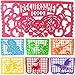 TexMex Fun Stuff Coco Inspired Papel Picado Banner- Rainbow Plastic Large (16 Feet) Mexican Garland