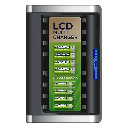 Varta LCD Multi Ladegerät für 8 AA/AAA Akku (unbestückt)