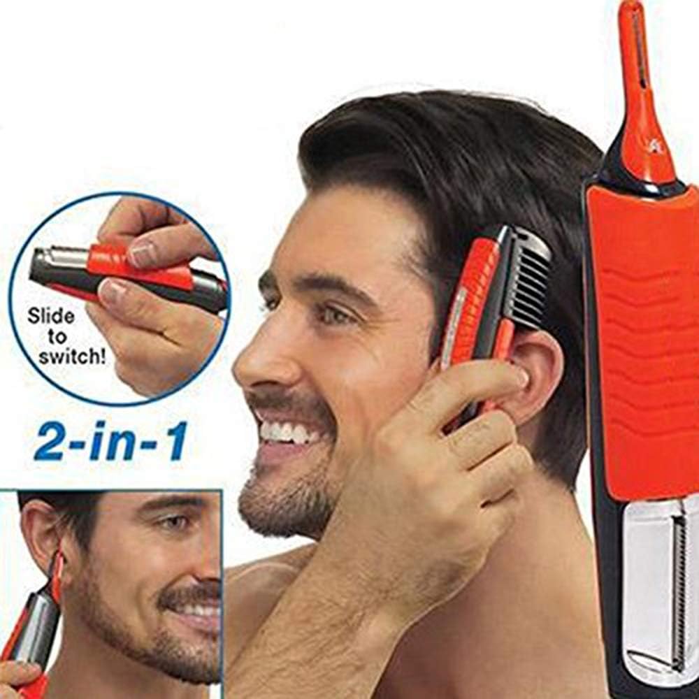 2 in 1 Mustache Male Switchblade Electric Shaver for Men Mustache Body Trimmer Hair Trimmer Precision Trimmer Nose Hair Trimmer