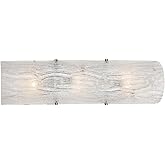 Varaluz Brilliance 3-Light Wall Sconce - Polished Chrome Finish with Bright Ice Glass Shade