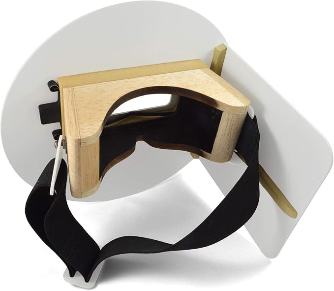 Wendy's Pancake Welding Hood Helmet w/Strap Left Handed White