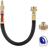 RV Winterizing Kit Sprinkler Blowout Adapter with Shut Off Valve, Quick Connect Air Compressor Male and Female Plug to 3/4" G
