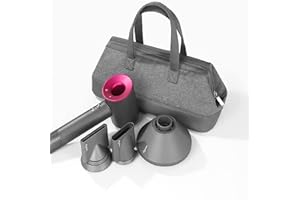 Liboer Travel Case for Dy-son Supersonic Hair Dryer Styler Accessories Protection Organizer (Dark Gray)