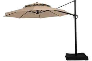 Garden Winds Replacement Canopy Top Cover for the Lowe’s Offset YJAF-819R Umbrella- Will Not Fit Any Other Model. Read Description Before You Buy