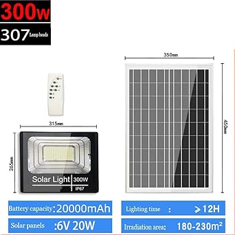 Solar Proyectores Led Exterior, Super Brillante Prueba de ...