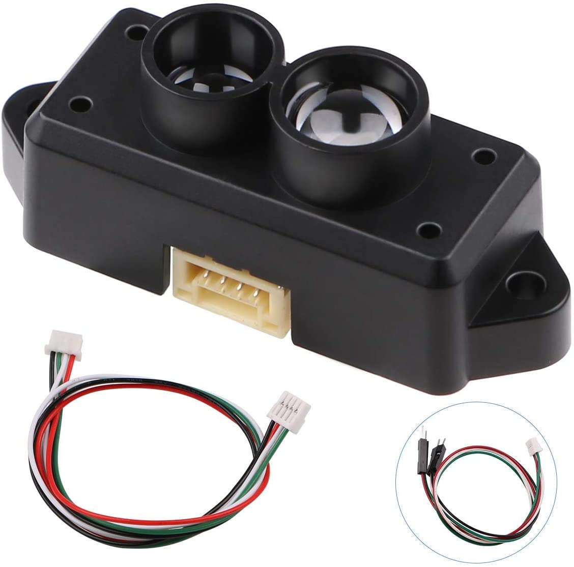 TFmini-S Lidar Sensor 0.1-12m Distance Measurement Single-Point Ranging Module Compatible with Pixhawk and Raspberry Pi for Drone/Motion Detection/Robot