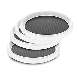 Pretireno Lazy Susan Organizer 4 Pack, Non-Skid