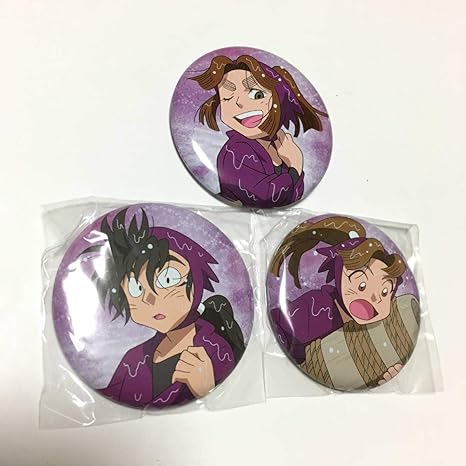 Amazon アニメイト 忍たま乱太郎 アニカプ 濡れ 缶バッジ 四年生 平滝夜叉丸 田村三木ヱ門 浜守一郎 3個セット アニメ 萌えグッズ 通販