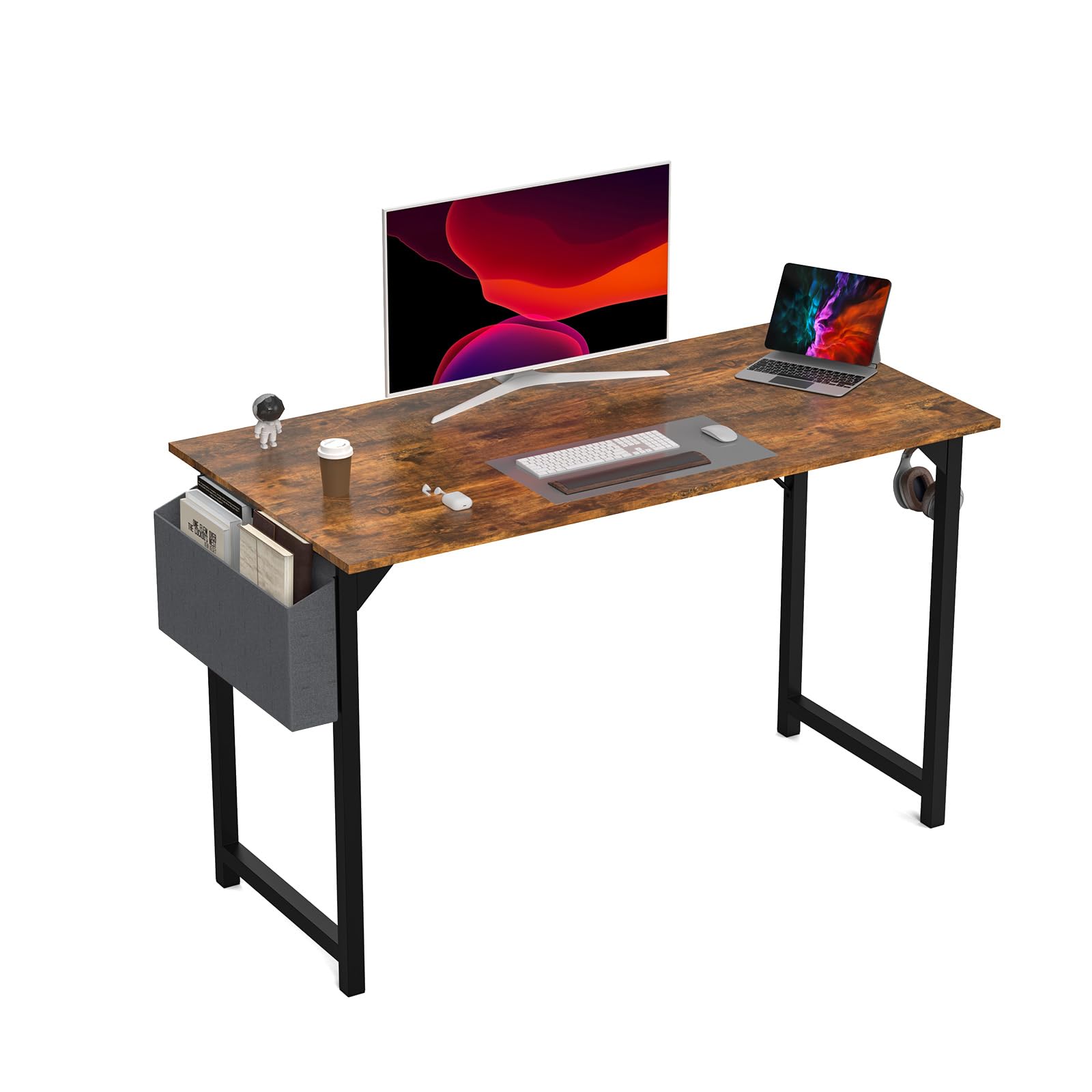 DUMOS 48 Inch Office Small Computer Desk Modern