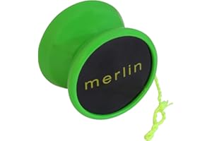 YOYO KING Merlin Yoyo Professional & Responsive with Narrow C Bearing, Silicone Response System – Extra String Included – Trick Yoyo for Beginners & Skill Play – Green