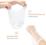 G2PLUS 50PCS Disposable Shower Caps 44 cm Waterproof Plastic Hair Cap view 3