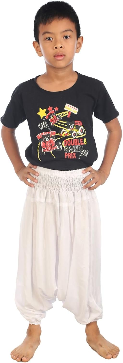 LOFBAZ Baby Infant Harem Thai Aladdin Pirate Children Pants Bohemian Baggy Hippy Child