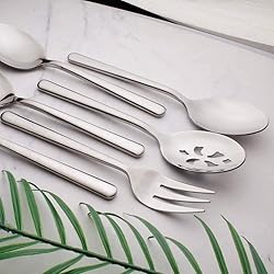 Enwinner Serving Spoons*2 Slot Spoons* 2 Forks *2