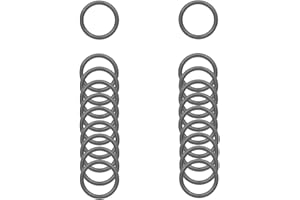 ZoloAJay 20pcs O Rings 3/4"(20mm) Welded Strong Metal Gun Black Multi-Purpose Heavy Duty Round Ring for Pet Collars Hardware 