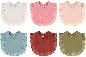 JIAHANG Baby Muslin Bandana Drool Bibs for Boys Girls Adjustable Baby Bibs Set