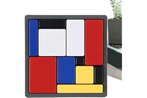 Logic Training Brain Teaser Puzzles, 4 Difficulty Challenging Game, Educational Intelligence Toy, Funny Cube Thinking Block, 