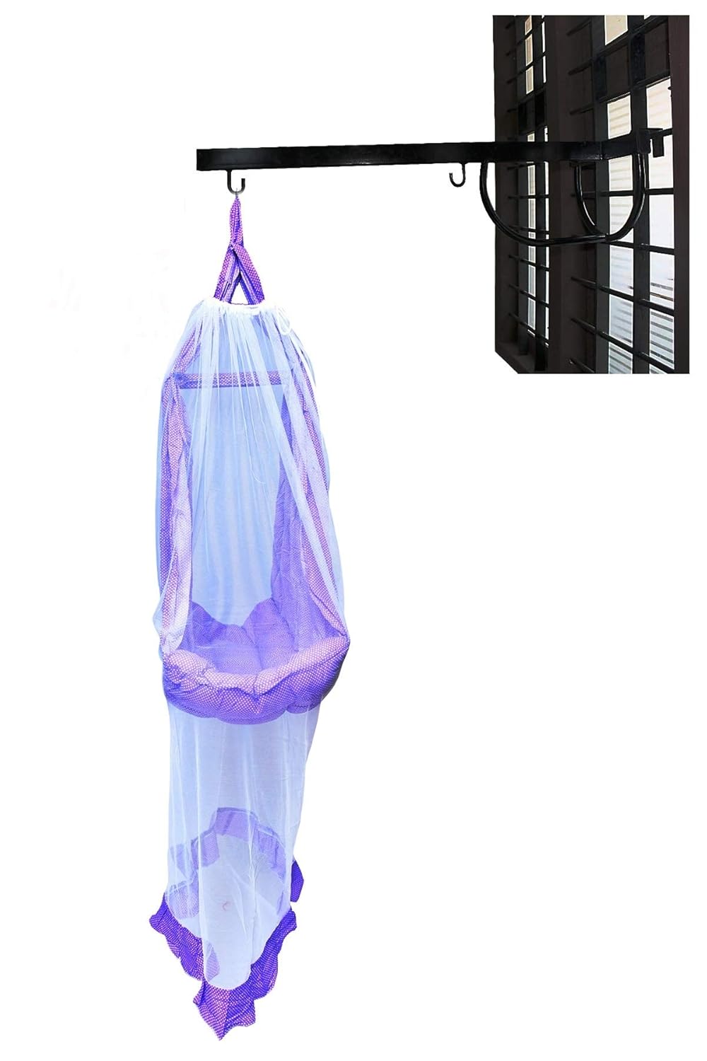 Buy VParents Window Baby Cradle cot Metal Hanger (Black) Online at Low