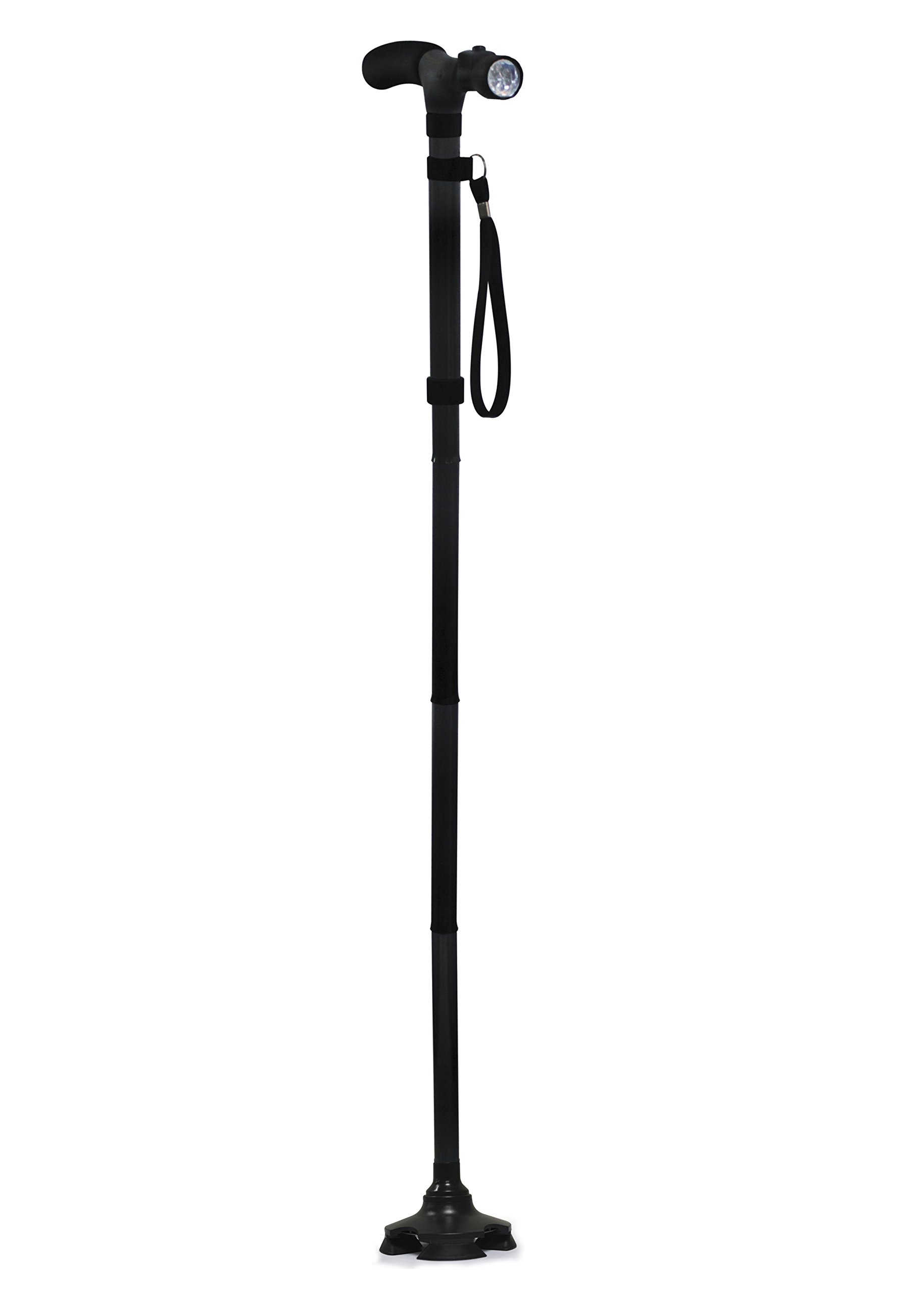 Cane Buddy Adjustable Foldable Lightweight Stand Alone Pivoting