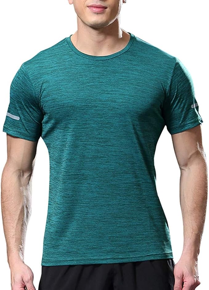 Amazon プタス Putars 男性 吸汗 速乾 ファッションメンズ半袖フィット快適なカジュアルスリムtシャツスポーツトップブラウス アンダーシャツ コンプレッショントップス インナー Uvカット トレーニングウエア アクティブ ランニング スポーツシャツ メンズ