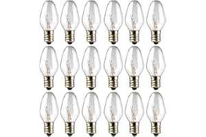 WOKHOK Wax Warmer Bulb - Salt Lamp Bulb,15 Watt Light Bulb for Scentsy Plug-in Nightlight Wax Warmer,Candle Warmer & Himalayan Salt Lamp,WarmWhite - Dimmable,18 Packs