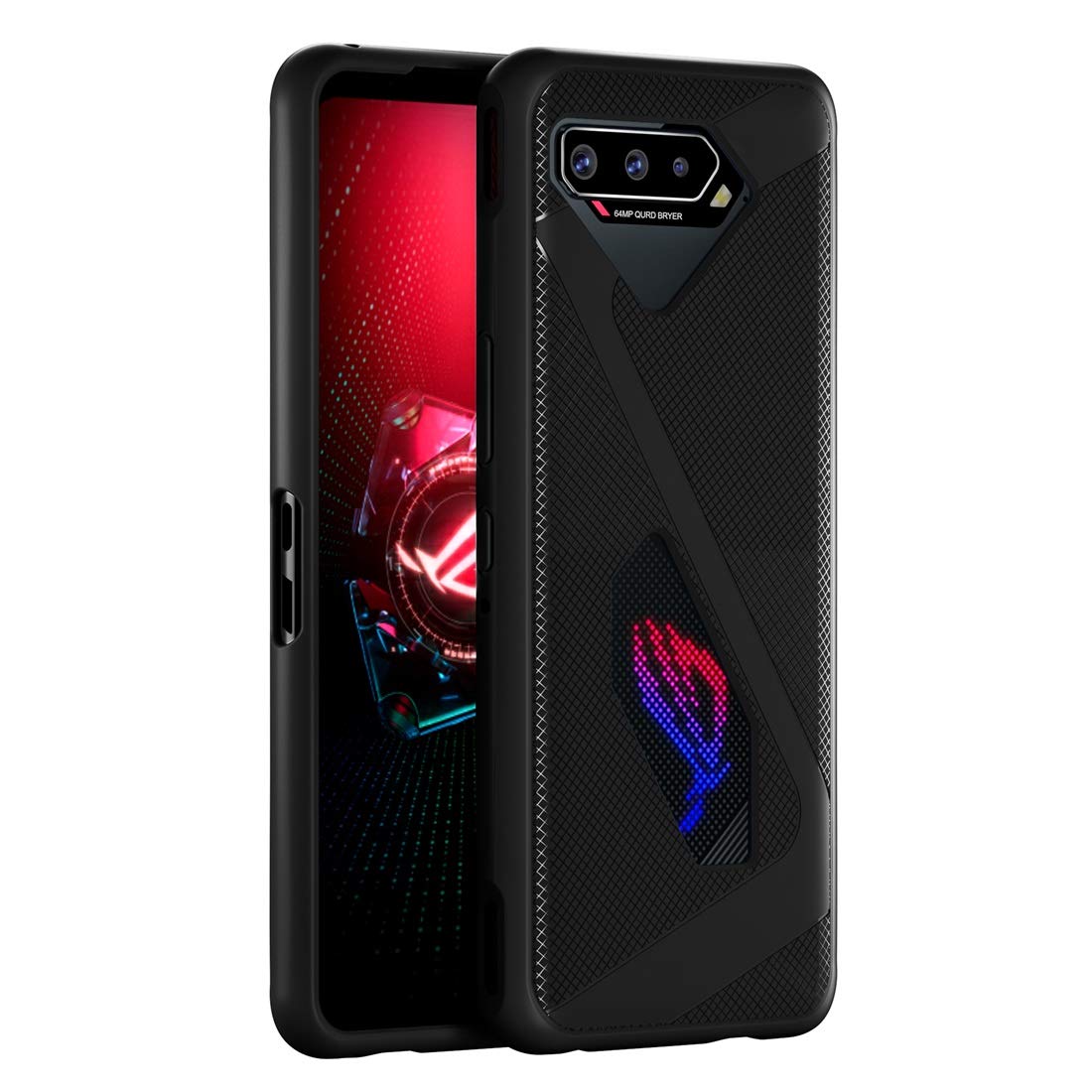 Cresee Case for ROG Phone 5 / ROG Phone 5S, Flexible TPU Cover Anti-Scratches Shockproof Protective Case for ASUS ROG Phone 5 / 5S, Black
