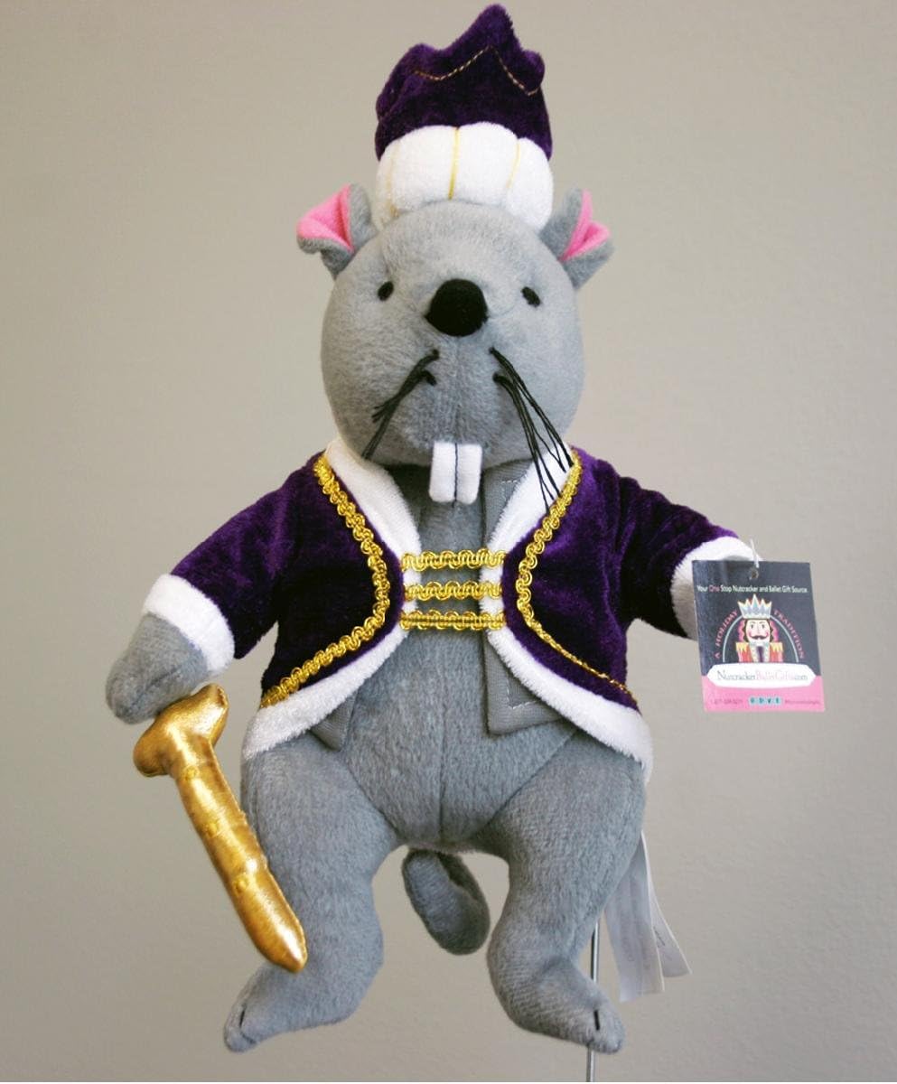 Nutcracker Ballet Gifts Plush Mouse King Doll- Mouse King Plush Toy Doll- Inspired by The Nutcracker Ballet, 12 inch