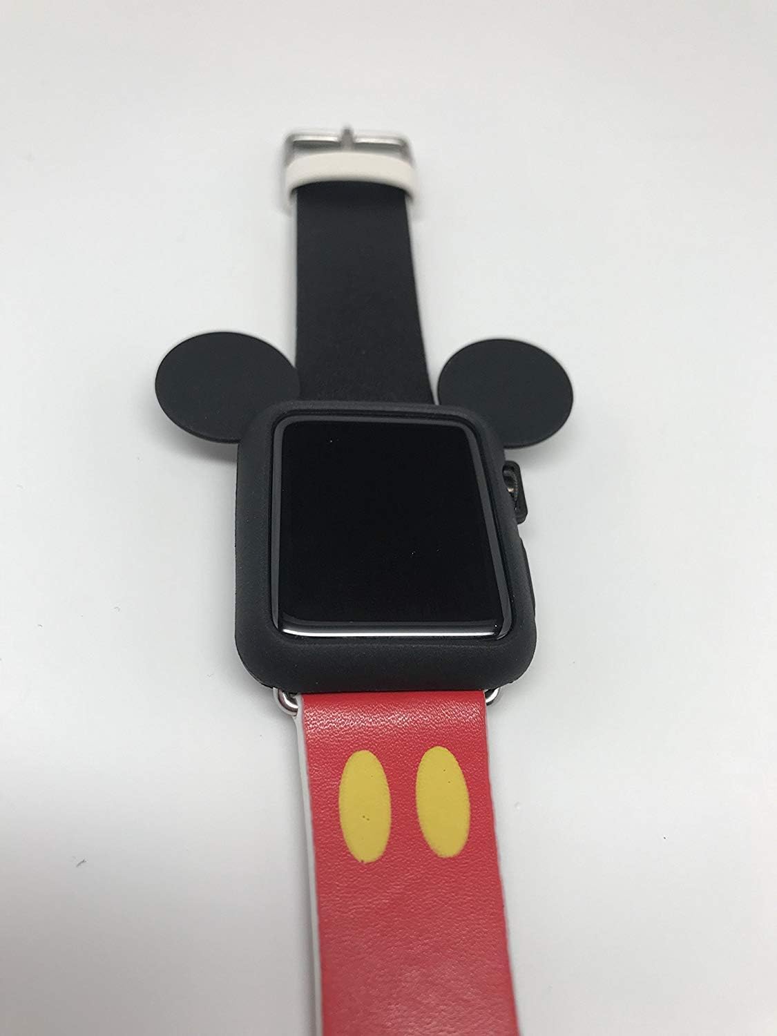 Amazon Apple Watchバンド38 Mmレザーiwatchディズニーミッキーマウス耳ストラップfor Apple Watchシリーズ3シリーズ2シリーズ1スポーツとedition ブラック スマートウォッチアクセサリ 通販