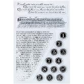 DDOUJOY Text Background Clear Stamps for Card Making Decoration and DIY Scrapbooking 3022416
