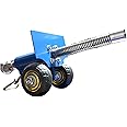TIETHEKNOT Stainless Steel Mini Cannon Model with Recoil Mechanism - Perfect for Outdoor Games and Collectors’ Gift (Blue)