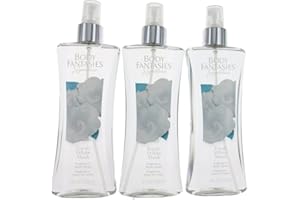 PARFUMS DE COEUR Fresh White Musk by Body Fantasies 3 Pack 8oz Fragrance Body Spray women