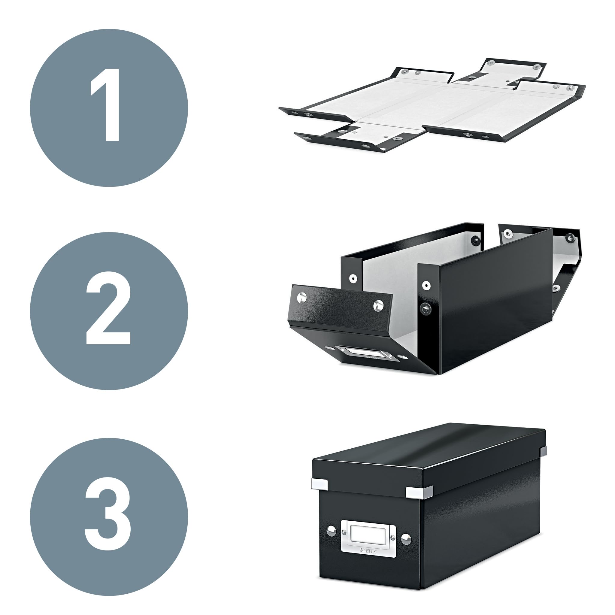 Leitz CD Storage Box, Yellow, Click And Store Range, 60410016 on