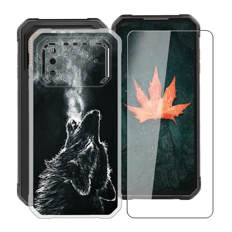 KJYF Phone Case for IIIF150 Air1 Pro (6.5"), with [1 x Tempered Glass Protective Film], Shockproof Soft TPU Shell [Ultra-Thin] [Anti-Scratch] [Anti-Yellow] Case for IIIF150 Air1 Pro - WMA28