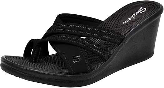 skechers high heel flip flops