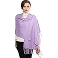RIIQIICHY Women's Scarf Pashmina Shawls and Wraps for Evening Dress Bridesmaid Wedding Bridal Winter Warm Long Large Scarves